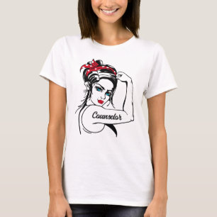 Counsellor Rosie The Riveter Pin Up T-Shirt