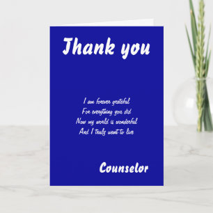 Counsellor thank you cards
