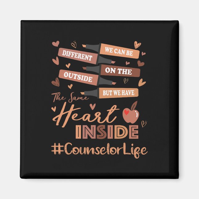 Counsellor We Can Be Different Black History Month Magnet (Front)