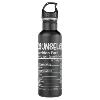 Counselor Nutrition Facts Counseling Guidance Funn 710 Ml Water Bottle