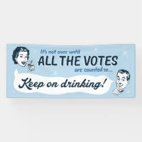 Count all the Votes | Banner | Retro Funny