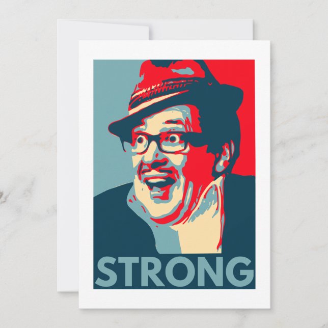 Count Arthur Strong thank you card (Front)