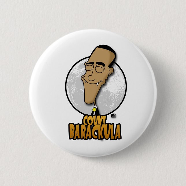 Count Barackula 6 Cm Round Badge (Front)