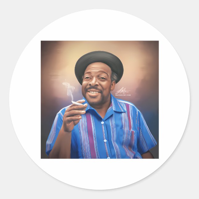 Count Basie Classic Round Sticker (Front)