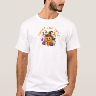Count Boo Twice Elementary Math Teacher T-Shirt