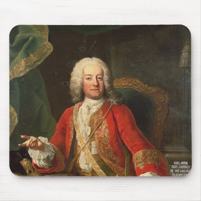 Count Carl Anton von Harrach Mouse Pad (Front)