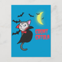 Count Catula Funny Halloween Cat Pun