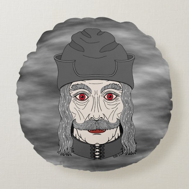 Count Dracula 2026 Round Cushion (Front)