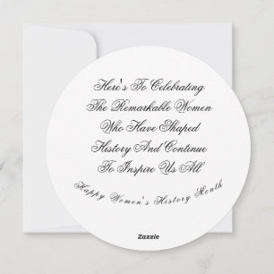 Count Her In: Women's History Flat Holiday Card