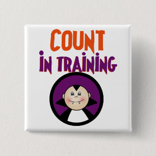 Count in Training Tshirts and Gifts 15 Cm Square Badge
