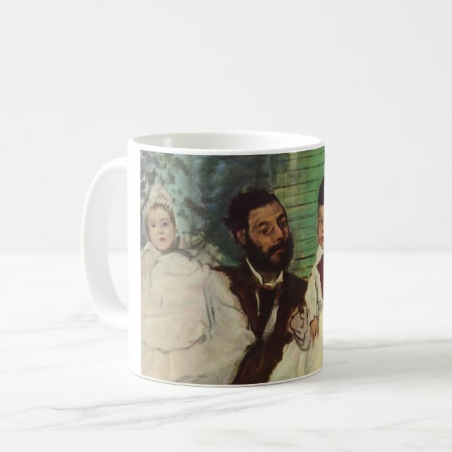 Count Lepic and His Daughters  - Edgar Degas  Coffee Mug (Front Left)