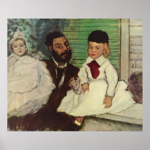 Count Lepic and His Daughters - Edgar Degas Poster