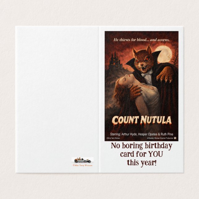 Count Nutula Retro Movie Parody (Outside Unfolded)