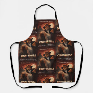 Count Nutula Retro Movie Parody Apron