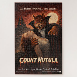 Count Nutula Retro Movie Parody Jigsaw Puzzle