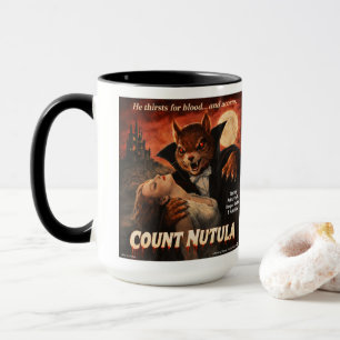 Count Nutula Retro Movie Parody Mug