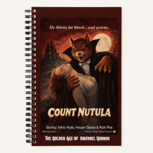 Count Nutula Retro Movie Parody Notebook