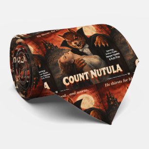 Count Nutula Retro Movie Parody Tie