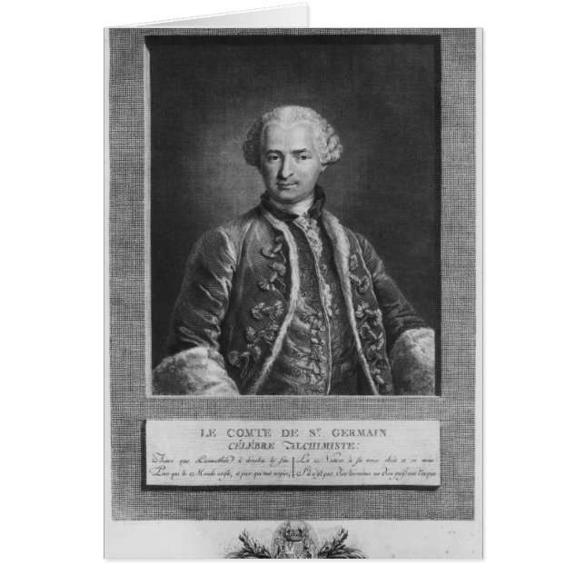 Count of St. Germain, famous alchemist, 1783 (Front)