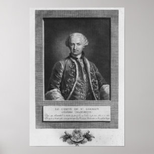 Count of St. Germain, famous alchemist, 1783 Poster