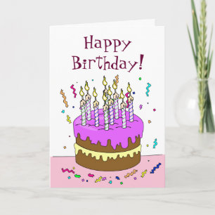 Count the Candles Birthday! Cake Card