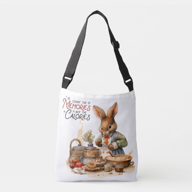 Count the Memories Not the Calories Crossbody Bag (Front)