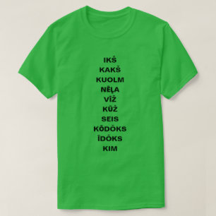 count to 10 in Livonian T-Shirt