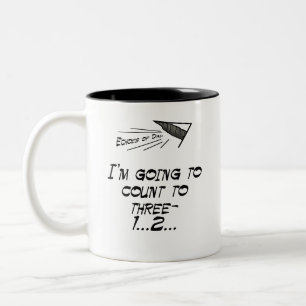 Count to three Two-Tone coffee mug