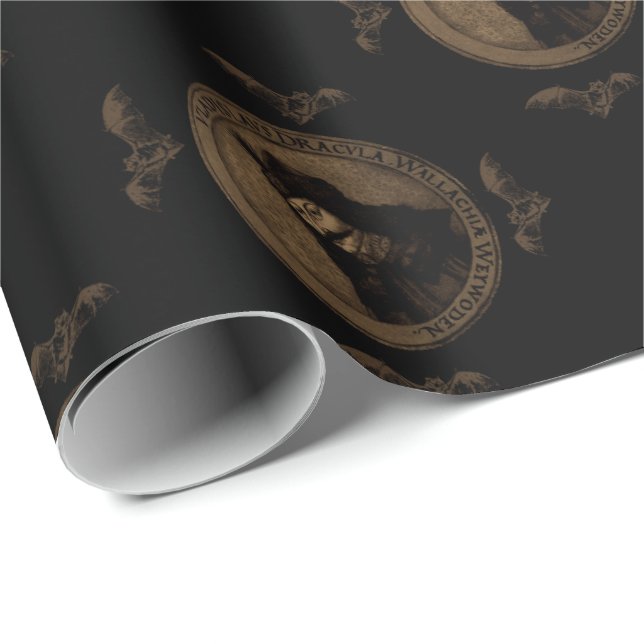 Count Vlad Dracula Wrapping Paper (Roll Corner)