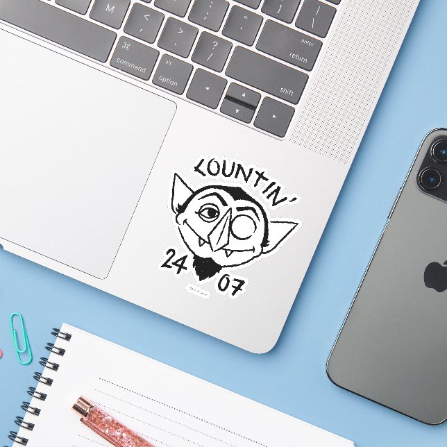 Count von Count Skate Logo - Countin' 24/7 (Laptop w/ iPhone)