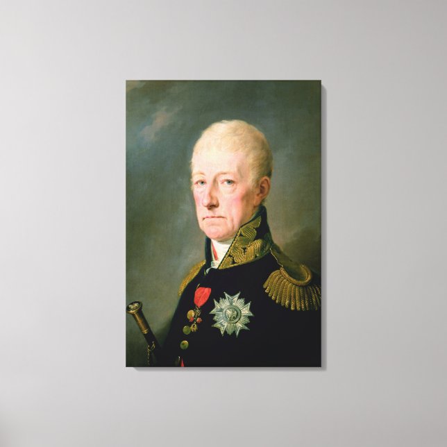 Count Wenzei Anton von Kaunitz Canvas Print (Front)