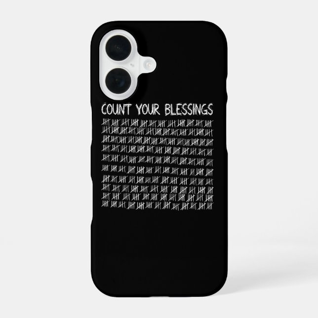 Count Your Blessings iPhone 16 Case (Back)