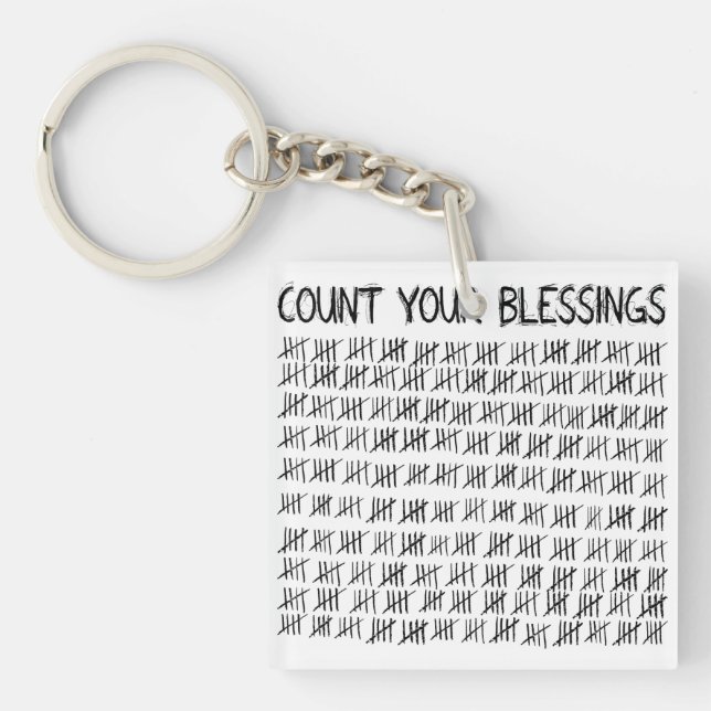Count Your Blessings Key Ring (Front)