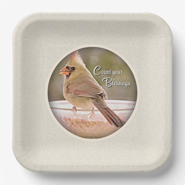 Count Your Blessings - Paper Plate (Front)