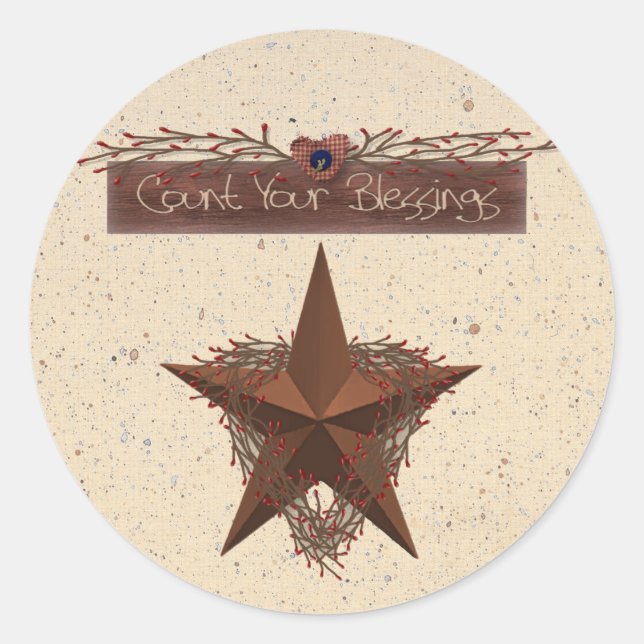 Count Your Blessings Sticker (Front)