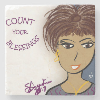 COUNT YOUR BLESSINGS STONE COASTER
