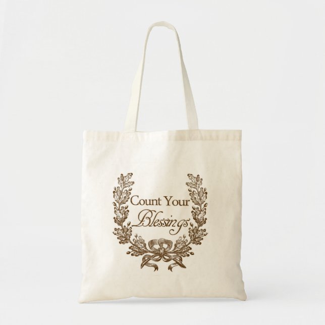 Count Your Blessings Tote Bag (Front)