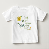 Count your blessings - vintage Yellow poppy