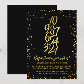 Countdown New Year's Eve Party Invitation