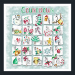 Countdown to Christmas Calendar Poster<br><div class="desc">Countdown to Christmas Calendar - Poster</div>