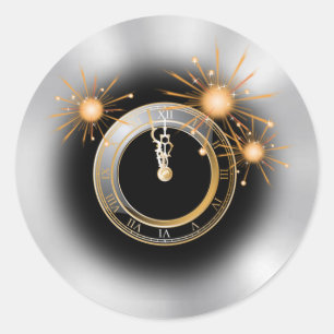 Countdown to the New Year Classic Round Sticker
