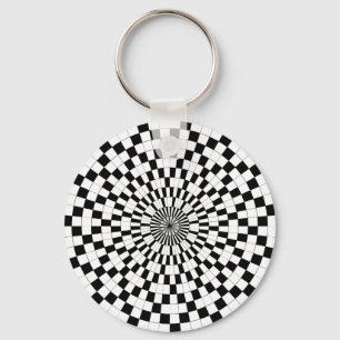 Counter Spirals by Kenneth Yoncich Key Ring