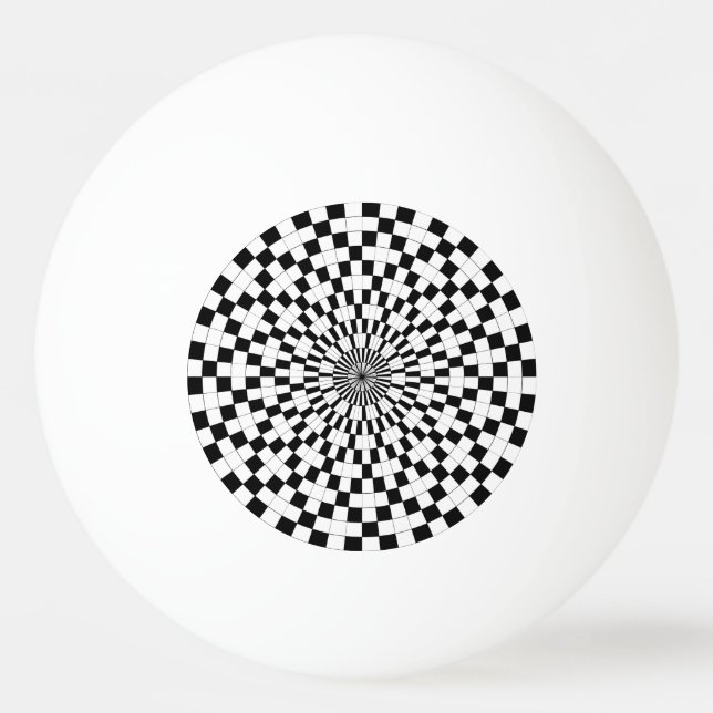 Counter Spirals by Kenneth Yoncich Ping Pong Ball (Front)