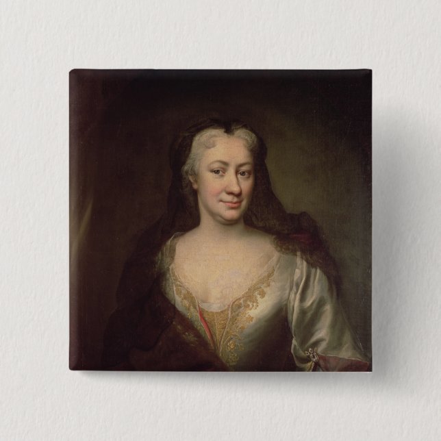 Countess Fuchs, Governess of Maria Theresa 15 Cm Square Badge (Front)