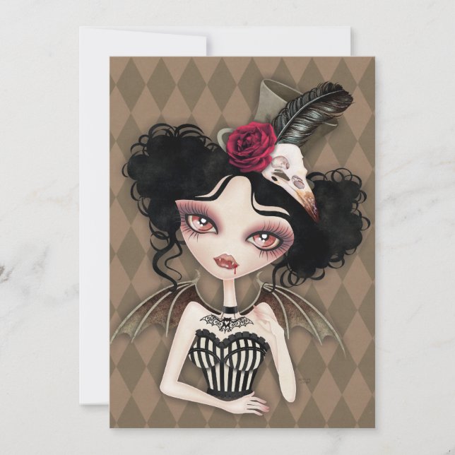 Countess Nocturne Invitation (Front)