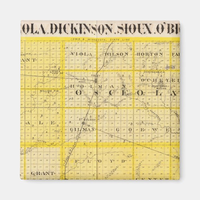 Counties of Lyon Magnet (Front)