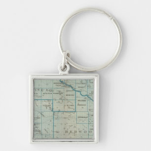 Counties of Renville, Redwood, Minnesota Key Ring