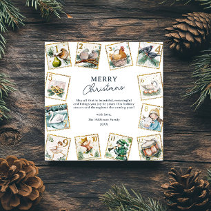 Counting Down To Christmas Holiday Card