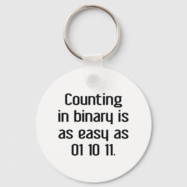 Counting In Binary Key Ring (Front)