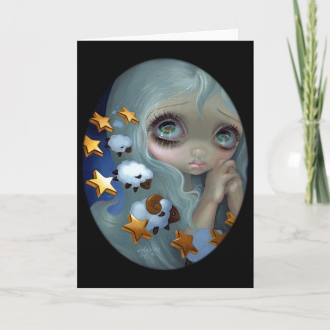 "Counting Sheep" Greeting Card (Front)